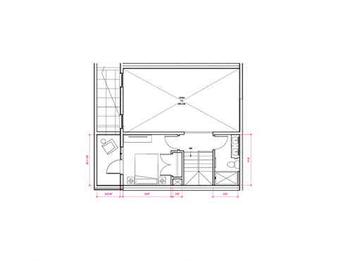 Osaka Mezzanine Floor Plan at Expo at Forest Park, St. Louis, 63112